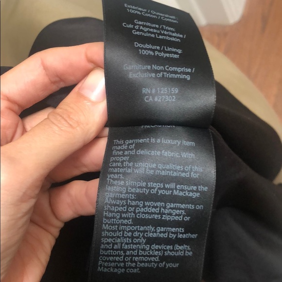 Mackage Estela belted Trench with leather trim - Picture 8 of 8